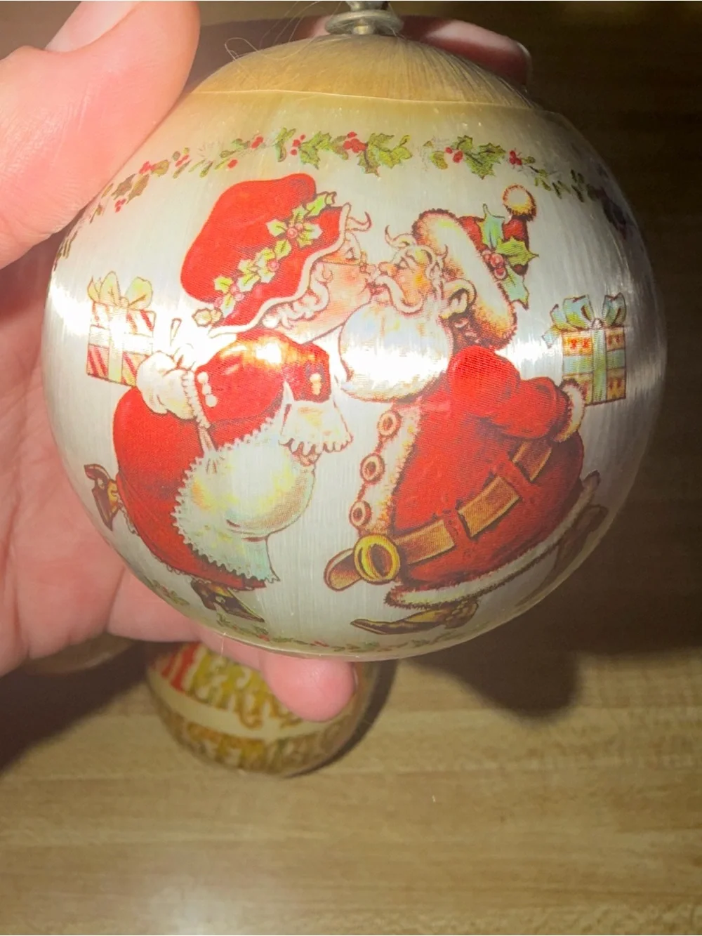 Holiday 'Merry Christmas' Decorative Ball Ornaments - Red‎ and Gold holiday